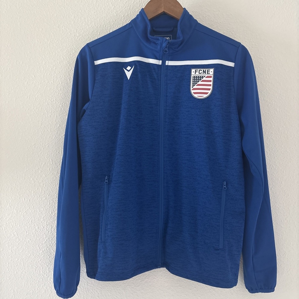 Macron Men's Soccer Jacket FCNE New England Soccer Club Full Zip Size‎ Small